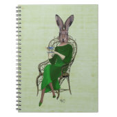 Lady Bella Rabbit Einnahme von Tee 4 Notizblock (Vorderseite)