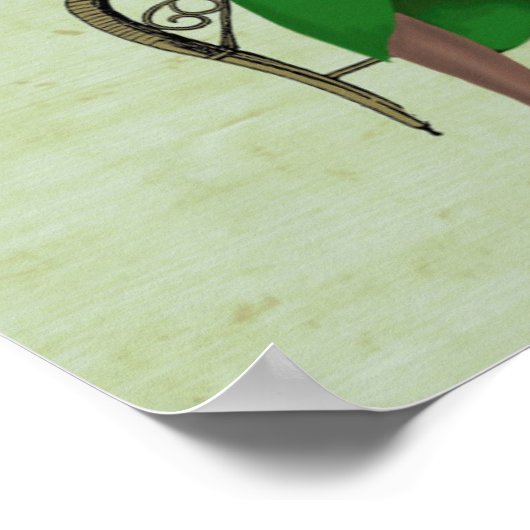 Lady Bella Rabbit Take Tee Poster (Ecke)