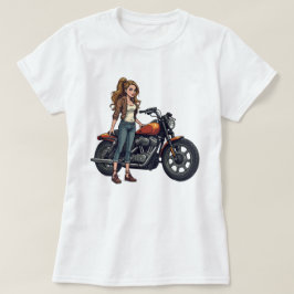 Lady Biker is already a German word and is used in T-Shirt
