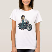 Lady Biker  T-Shirt (Vorderseite)