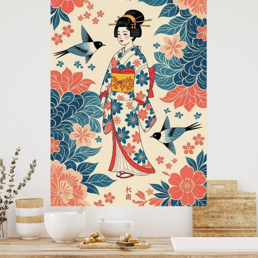 Lady Bingata Poster (Küche)