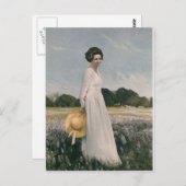 Lady Bird Johnson - Aaron Shikler (1978) Postkarte (Vorne/Hinten)