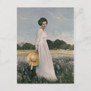 Lady Bird Johnson - Aaron Shikler (1978) Postkarte