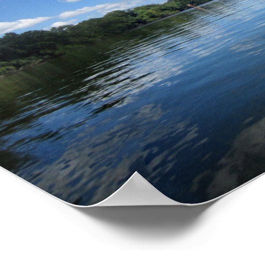 Lady Bird Lake Panorama - Austin - Texas Poster (Ecke)