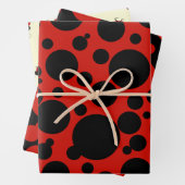 Lady Bird Theme Wrapping Paper Flat Sheet Set 3 Geschenkpapier Set (Beispiel)