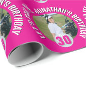 Lady Birthday Bash und Golf Fun Geschenkpapier (Rolleneckpunkt)