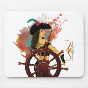 Lady Black Corsair Mousepad