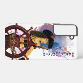 Lady Black Corsair Samsung Galaxy Hülle (Rückseite (Horizontal))