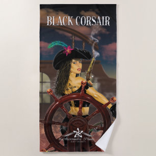 Lady Black Corsair Strandtuch