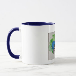 "Lady Blue" gedruckte Tasse