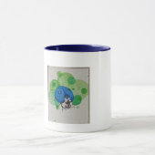 "Lady Blue" gedruckte Tasse (Zentrum)