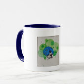 "Lady Blue" gedruckte Tasse (Vorderseite Links)
