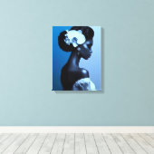 Lady Blue Leinwanddruck (Insitu (Holzboden))