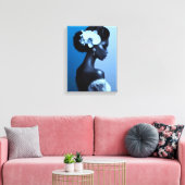 Lady Blue Leinwanddruck (Insitu (Wohnzimmer))