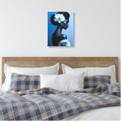 Lady Blue Leinwanddruck (Insitu (Schlafzimmer))