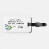 Lady Blue Luggage Tag Gepäckanhänger (Rückseite horizontal)