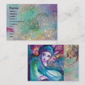 LADY BLUE MASK Elegant,Schönheitssalon,Makeup Arti Visitenkarte (Vorne/Hinten)