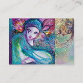 LADY BLUE MASK Elegant,Schönheitssalon,Makeup Arti Visitenkarte (Rückseite)