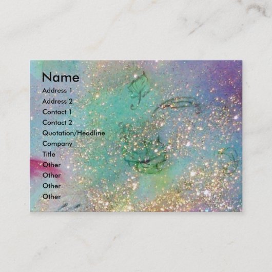 LADY BLUE MASK Elegant,Schönheitssalon,Makeup Arti Visitenkarte (Vorderseite)