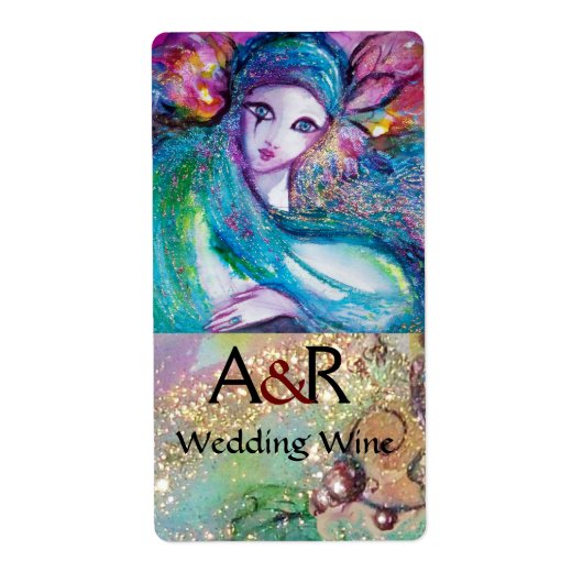 LADY BLUE MASK MONOGRAM Hochzeitlicher Wein (Vorne)