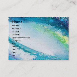 LADY BLUE MASK Venezianisch Masquerade Pink Aquama Visitenkarte