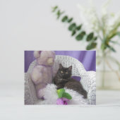 Lady Blume 2 Postkarte (Stehend Vorderseite)