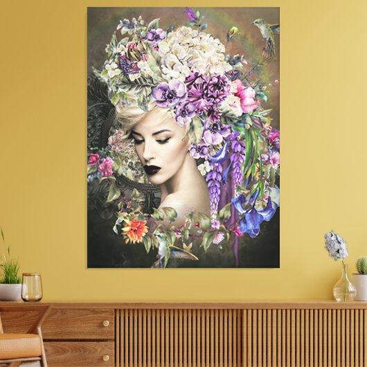 Lady Blume Leinwanddruck (Insitu (Wohnzimmer))