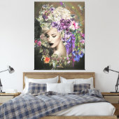 Lady Blume Leinwanddruck (Insitu (Schlafzimmer))