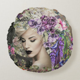 Lady Blume Rundes Kissen