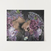 Lady Blume Wandteppich (Vorderseite (Horizontal))