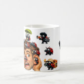 Lady Blush und die Käfer Kaffeetasse (Mittel)