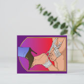 Lady Boot Postcard Postkarte (Stehend Vorderseite)