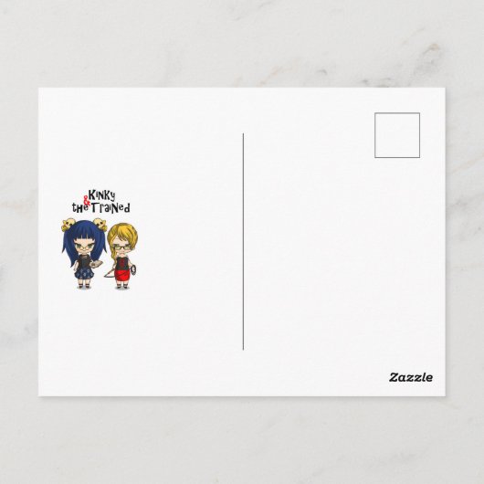 Lady Boot Postcard Postkarte (Rückseite)