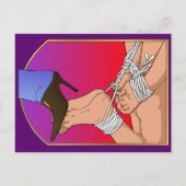 Lady Boot Postcard Postkarte (Vorderseite)