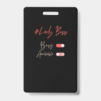 Lady Boss Abzeichen Ausweis