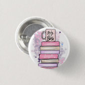 Lady Boss Books und Tasse Button (Vorne & Hinten)