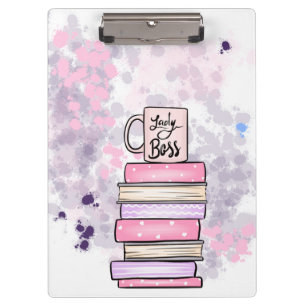 Lady Boss Books und Tasse Planner Klemmbrett