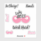 Lady Boss - Inspiration Aufkleber (Blatt)