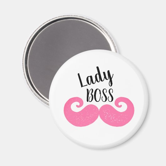 Lady Boss Inspirational Magnet (Vorderseite/Rückseite)