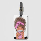 Lady Boss Life, Boss Babe Frau Bangle Bracelet Bu Gepäckanhänger (Vorderseite Vertikal)