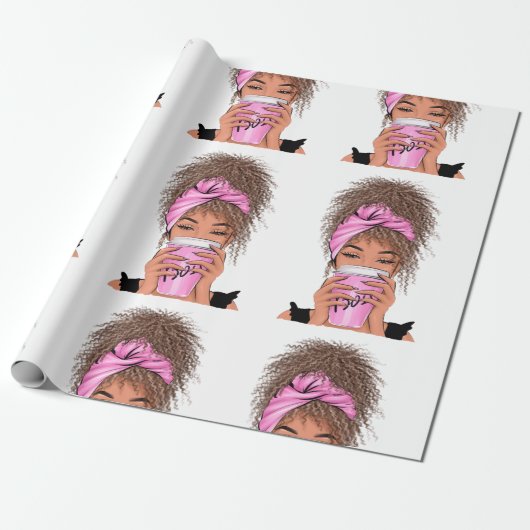 Lady Boss Life, Boss Babe Frau Geschenkpapier (Ungerollt)