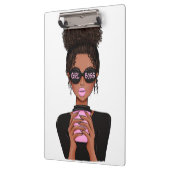 Lady Boss Life, Boss Babe Frau, Girl Boss Klemmbrett (Links)