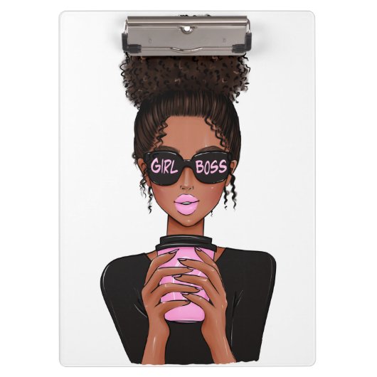 Lady Boss Life, Boss Babe Frau, Girl Boss Klemmbrett (Vorderseite)