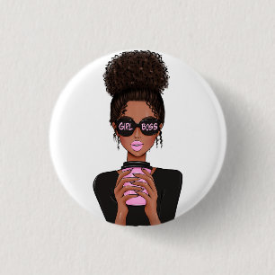 Lady Boss Life, Boss Babe Frau, Girl Boss Stone C Button