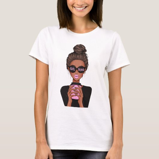Lady Boss Life, Boss Babe Frau, Girl Boss T-Shirt (Vorderseite)