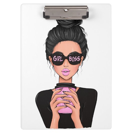 Lady Boss Life, Boss Babe Woman, Girl Boss Planner Klemmbrett (Vorderseite)