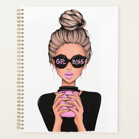 Lady Boss Life, Boss Babe Woman, Girl Boss T - Shi Planer (Vorderseite)