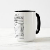 Lady Boss Nutrition Fakten Tasse (VorderseiteRechts)