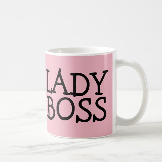 LADY BOSS PINK COFFEE MUGS KAFFEETASSE (Rechts)
