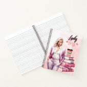 Lady Boss Pink Geschäftsfrau Notizblock (Innenseite)